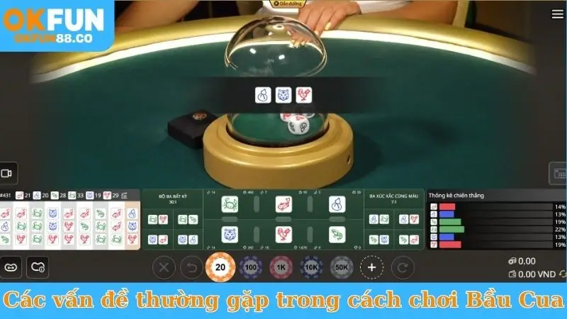 Các vấn đề thường gặp trong cách chơi Bầu Cua