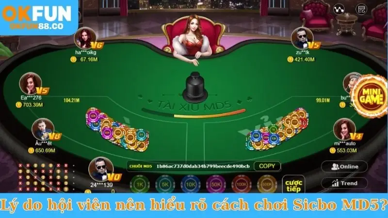 Lý do hội viên nên hiểu rõ cách chơi Sicbo MD5?